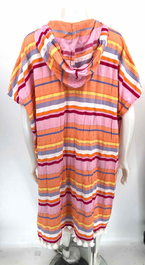 TRINA TURK Pink Orange Multi Stripe Cover up Size One Size (M) Dress