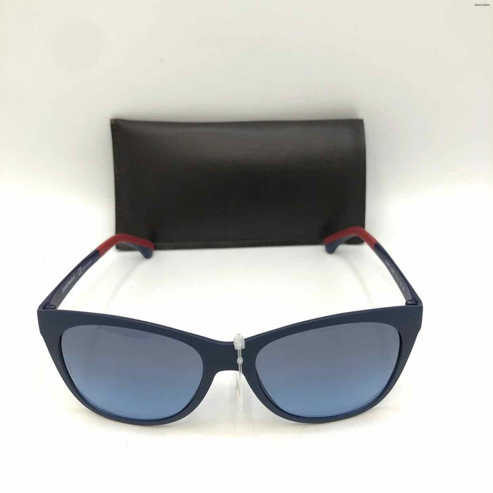 ARMANI Navy Red Pre Loved Sunglasses w/case