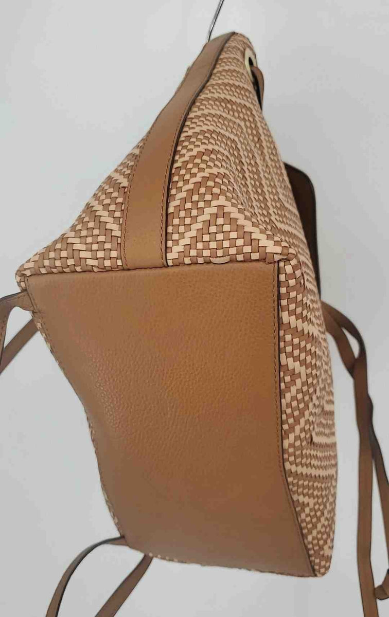 Preloved Michael Kors Junie Leather Medium Backpack Tan Brown Monogram SEE PICS MICHAEL Michael Kors | Bags | Michael Kors Junie Medium  main image 3