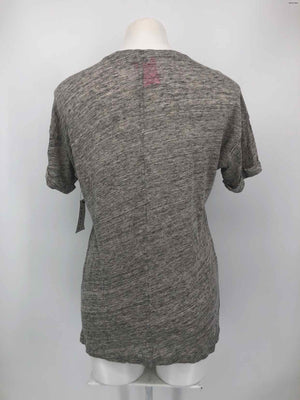 FRAME Gray T-Shirt Size X-SMALL Linen Top