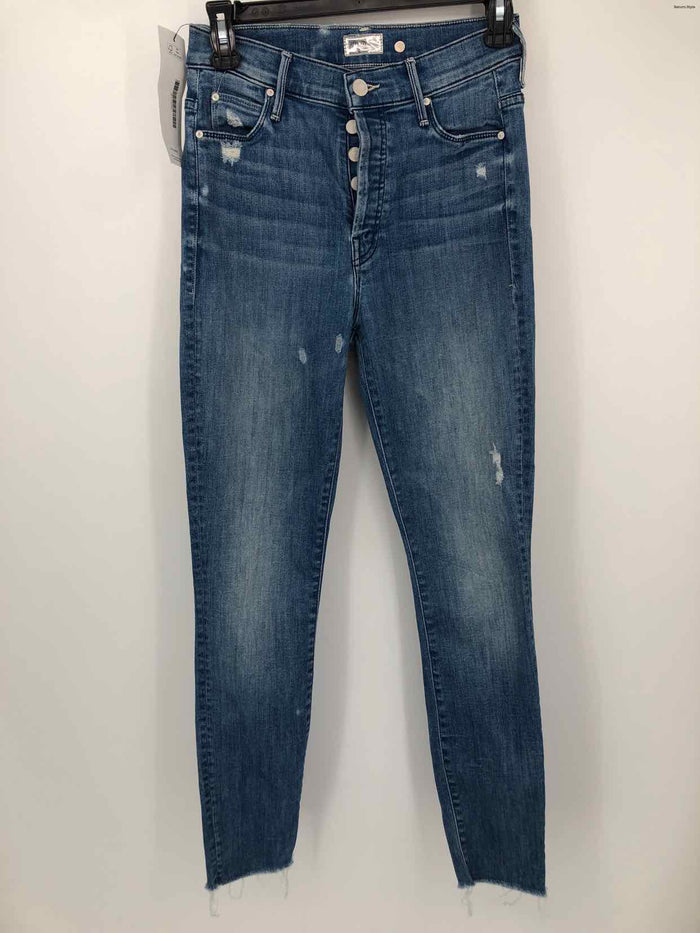 MOTHER Blue Denim Button Fly Size 25 (XS) Jeans