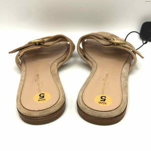 GIANVITO ROSSI Beige Suede Italian Made Sandal Shoe Size 35 US: 5 Shoes
