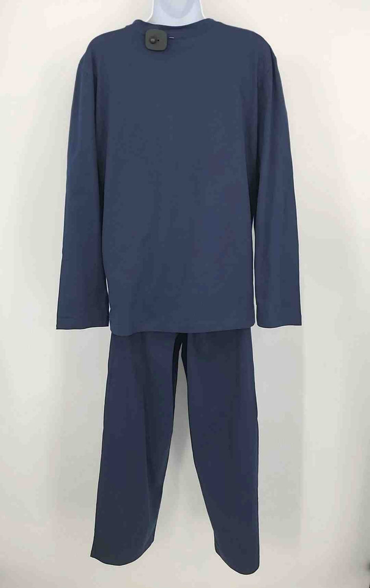 Paul Smith ショーライン セットアップ PAUL SMITH X STARLUX Navy Organic Cotton Stripe Trim Top & Pants