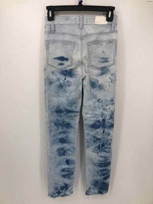 PAIGE Lt Blue Denim Dyed Print Skinny Size 24 (XS) Jeans