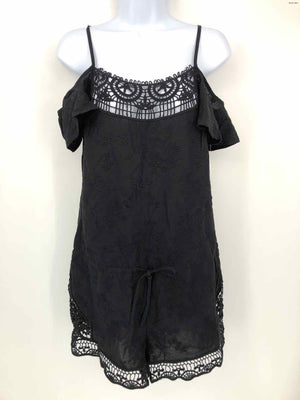 LA BLANCA Black Crochet Trim Shorts Size X-SMALL Jumpsuit