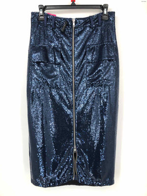 ANTHROPOLOGIE Navy Sequined Size 8  (M) Skirt