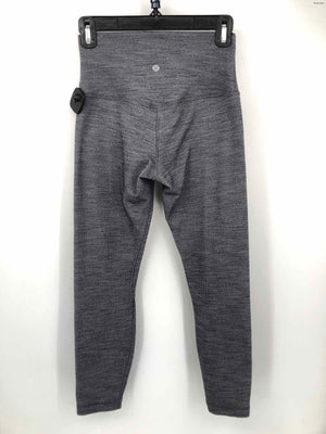 LULULEMON Gray Heathered Decor Size 6  (S) Activewear Bottoms