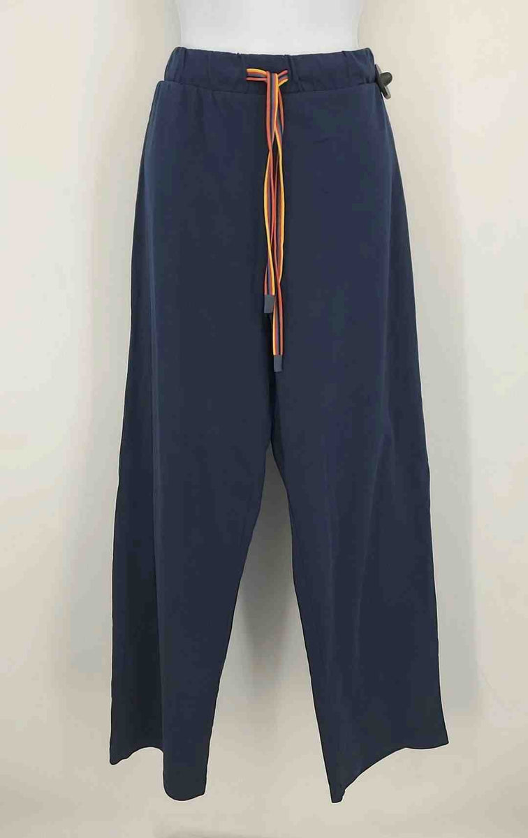 PAUL SMITH X STARLUX Navy Organic Cotton Stripe Trim Top & Pants