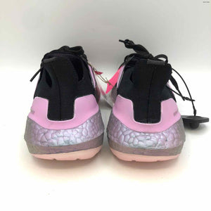 ADIDAS Lavender Black Striped Sneaker Shoe Size 7-1/2 Shoes