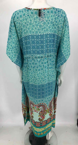 RUBBER DUCKY Turquoise Kaftan Size MEDIUM (M) Dress