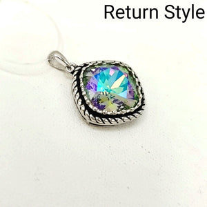 Iridescent Sterling Silver ss Pendant - ReturnStyle