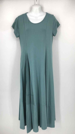 SAGA Teal Cotton Made in Italy Size MEDIUM (M) Dress - ReturnStyle