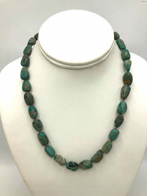 Turquoise Gold Filled 18" .25" Necklace