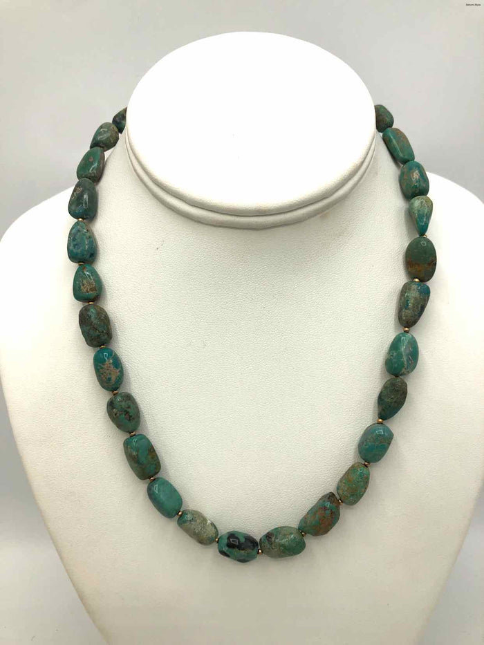 Turquoise Gold Filled 18" .25" Necklace