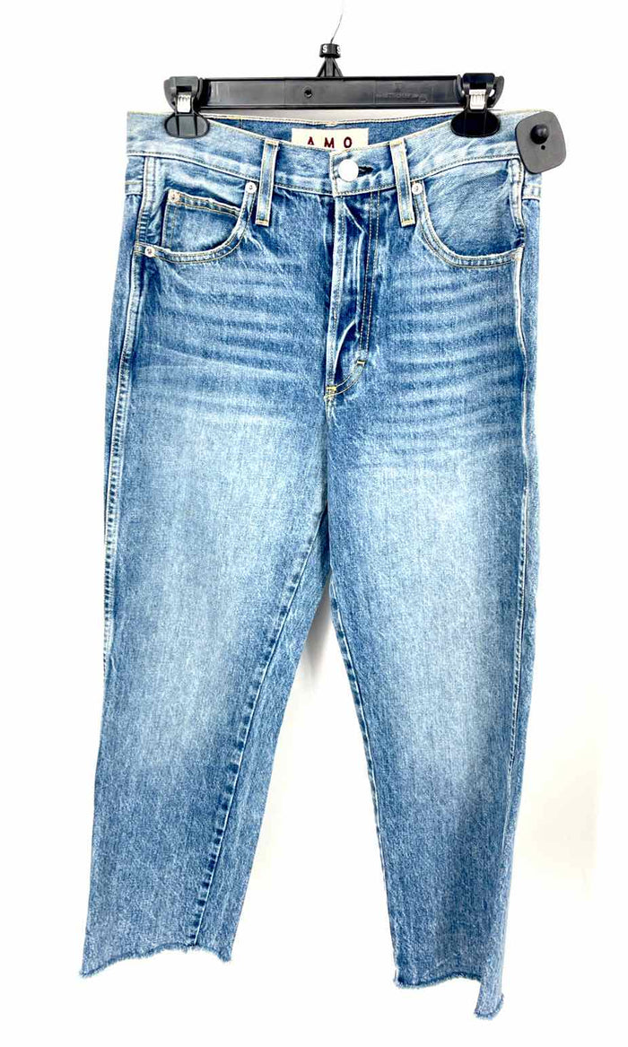 AMO Blue Cotton Denim USA Made! Tapered Size 27 (S) Jeans