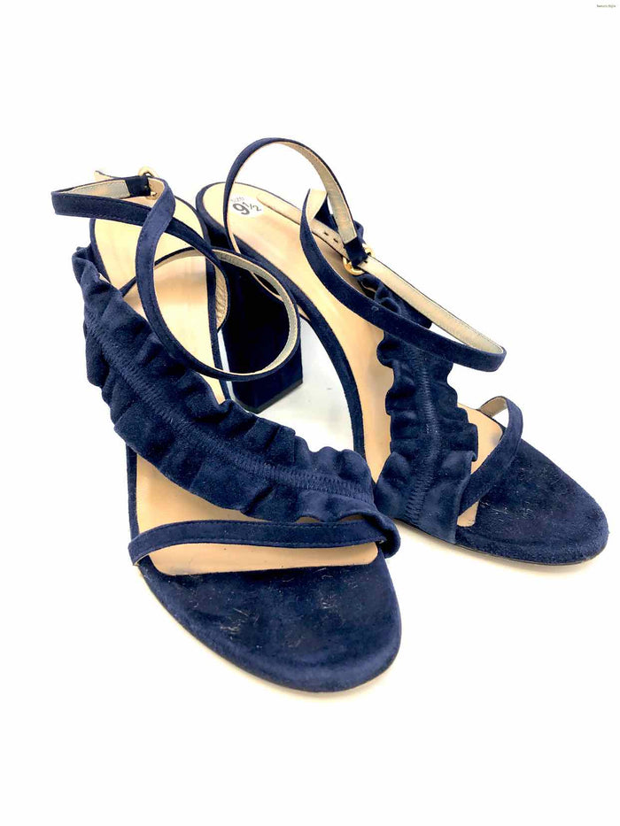 CHLOE Navy Suede Chunky Heel Heels Shoe Size 40 US: 9-1/2 Shoes