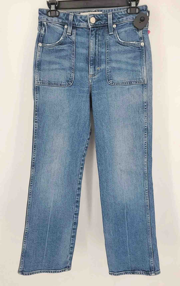 AMO Blue Denim High Rise Wide Leg Size 27 (S) Jeans