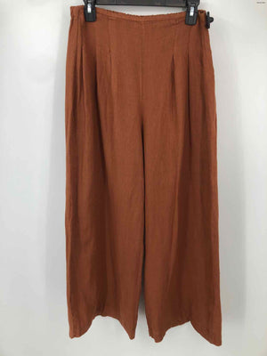 TG.U Brown Linen Italian Made Wide Leg Size MEDIUM (M) Pants