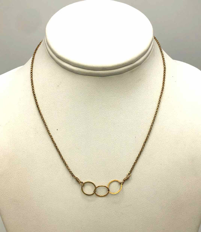 Gold Filled Circle Links GF-Necklace