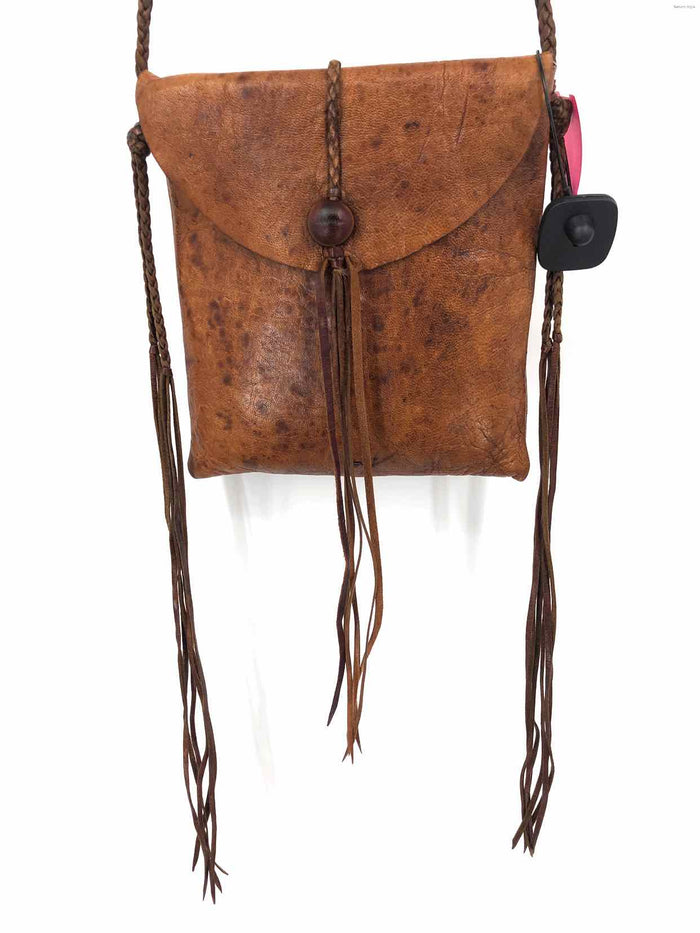 CARAVANA Brown Leather Crossbody Purse