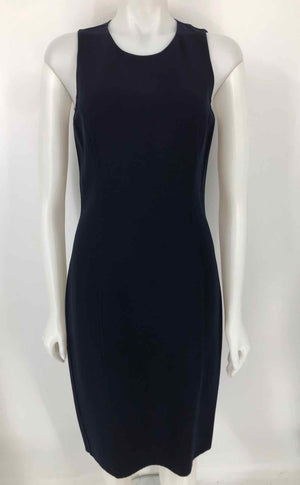 MICHAEL KORS Navy Wool Italian Made Sleeveless Size 8  (M) Dress
