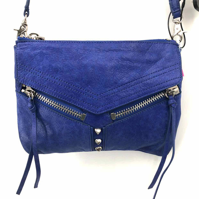 BOTKIER Royal Blue Silver Leather Crossbody Purse