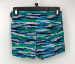 LULULEMON Lilac Blue Multi Print Shorts Size 6  (S) Activewear Bottoms