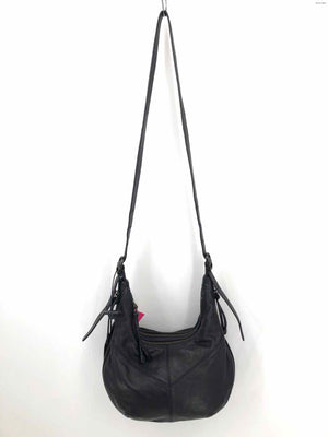 FRYE Black Leather Pre Loved Crossbody Purse