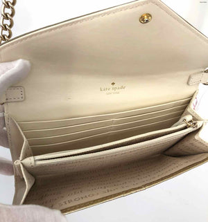 KATE SPADE Gold Wallet on a Strap Purse