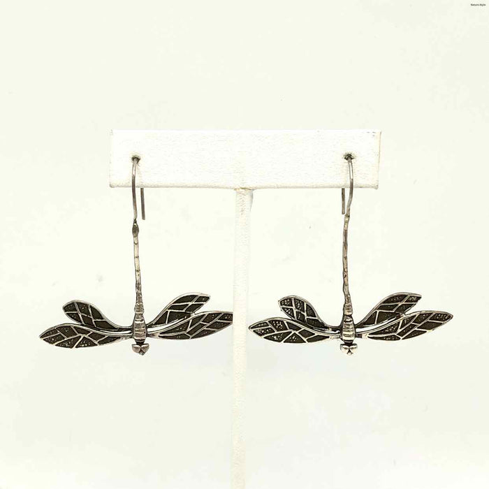 Silvertone Dragonfly ss Earrings