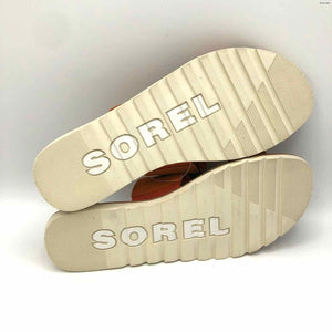 SOREL Orange Suede Sandal Shoe Size 8 Shoes