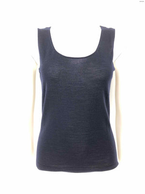 LAFAYETTE 148 Navy Wool Knit Tank Size MEDIUM (M) Top