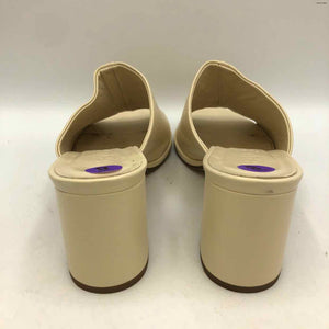 AEYDE Ivory Leather Italian Made 3" Chunky Heel Shoe Size 38.5 US: 8 Shoes