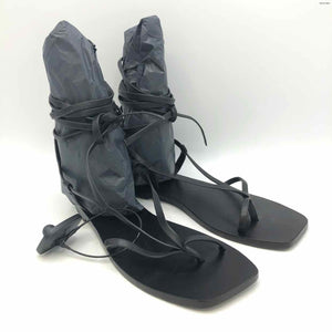 A EMORY Black Leather Made in India Sandal Shoe Size 38 US: 7-1/2 Shoes