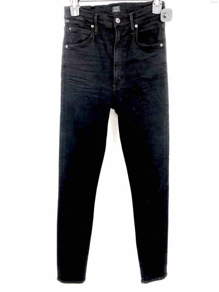 CITIZENS OF HUMANITY Black Denim High Rise Skinny Size 28 (S) Jeans