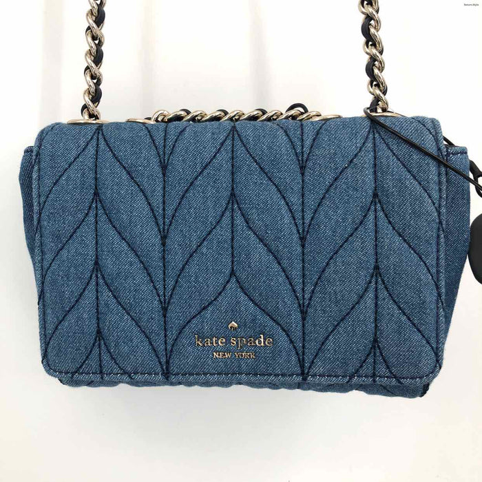 KATE SPADE Lt Blue Denim Quilted Small Crossbody Purse