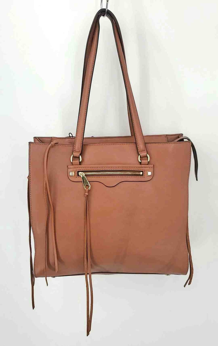 REBECCA MINKOFF Caramel Brown Goldtone Leather Purse