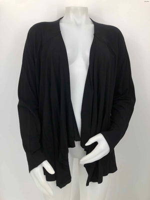 EILEEN FISHER Black Wrap Size X-LARGE Top