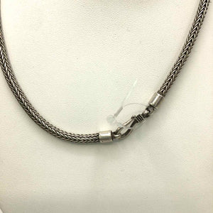 Sterling Silver Woven 17" ss chain