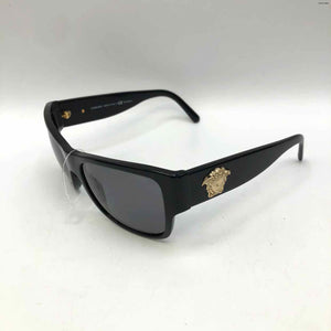 VERSACE Black Polarized Pre Loved AS IS Sunglasses w/case
