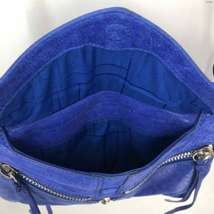 BOTKIER Royal Blue Silver Leather Crossbody Purse