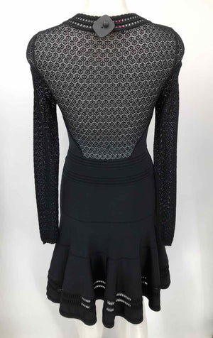 DVF - DIANE VON FURSTENBERG Black Lace Size SMALL (S) Dress