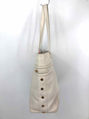 HAMMITT Ivory Leather Pre Loved Tote Purse