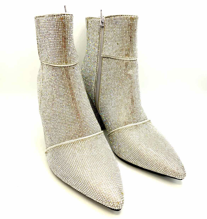 A NEW DAY Silver Rhinestone Heel Bootie Shoe Size 11 Shoes