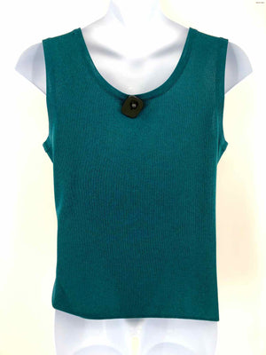 MISOOK Teal Green & Black Woven Top & Wrap Size X-LARGE 2PC Set