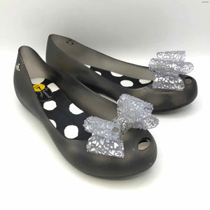 MELISSA X VIVIENNE WESTWOOD Charcoal Silver Jelly Flats Shoe Size 7 Shoes
