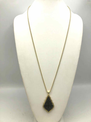 KENDRA SCOTT Goldtone Black Necklace
