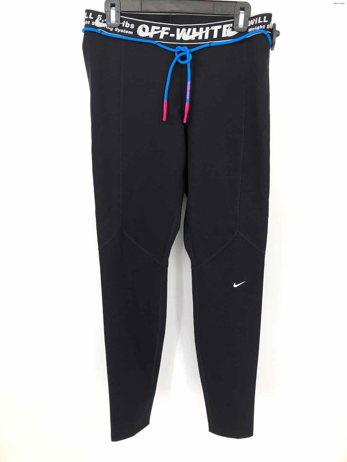 NIKE Black White Neoprene Legging Size LARGE  (L) Activewear Bottoms