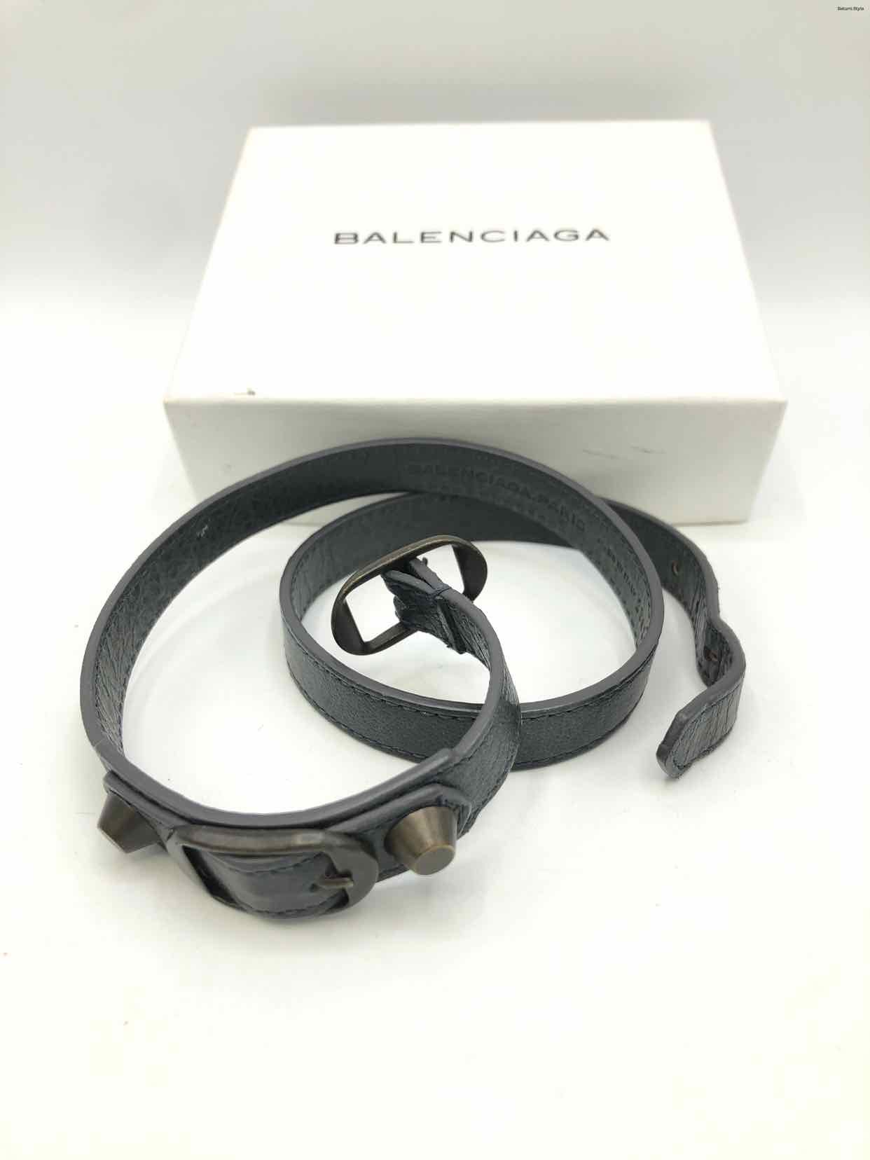 Balenciaga leather wrap outlet bracelet