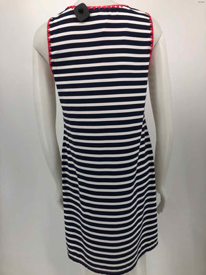 TOMMY BAHAMA Navy White Stripe Sleeveless Size MEDIUM (M) Dress